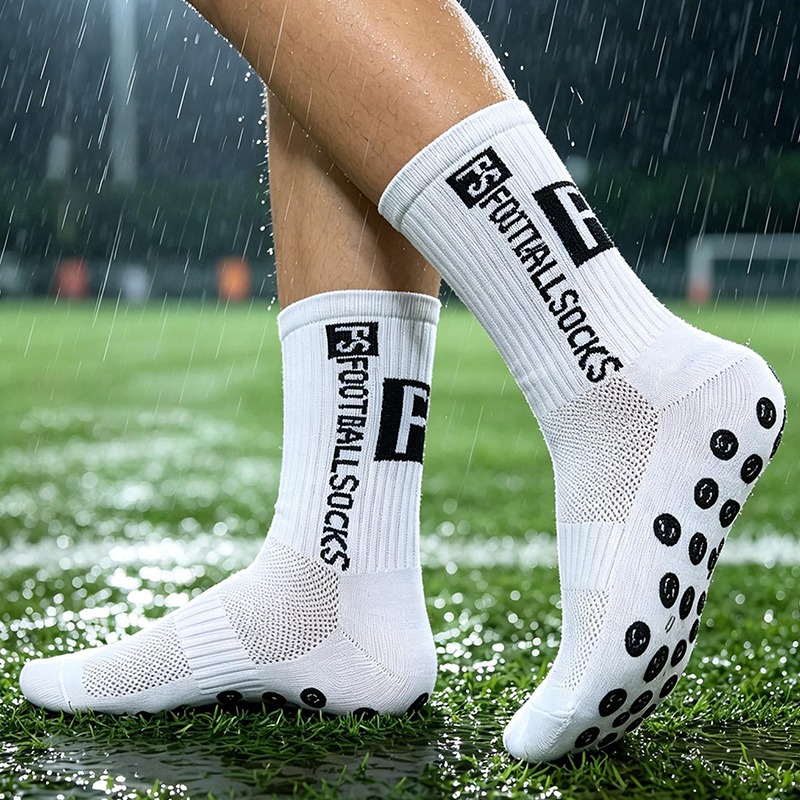 Athletic Sock Cushion - 2 Pairs Non Skid Silicone Grip