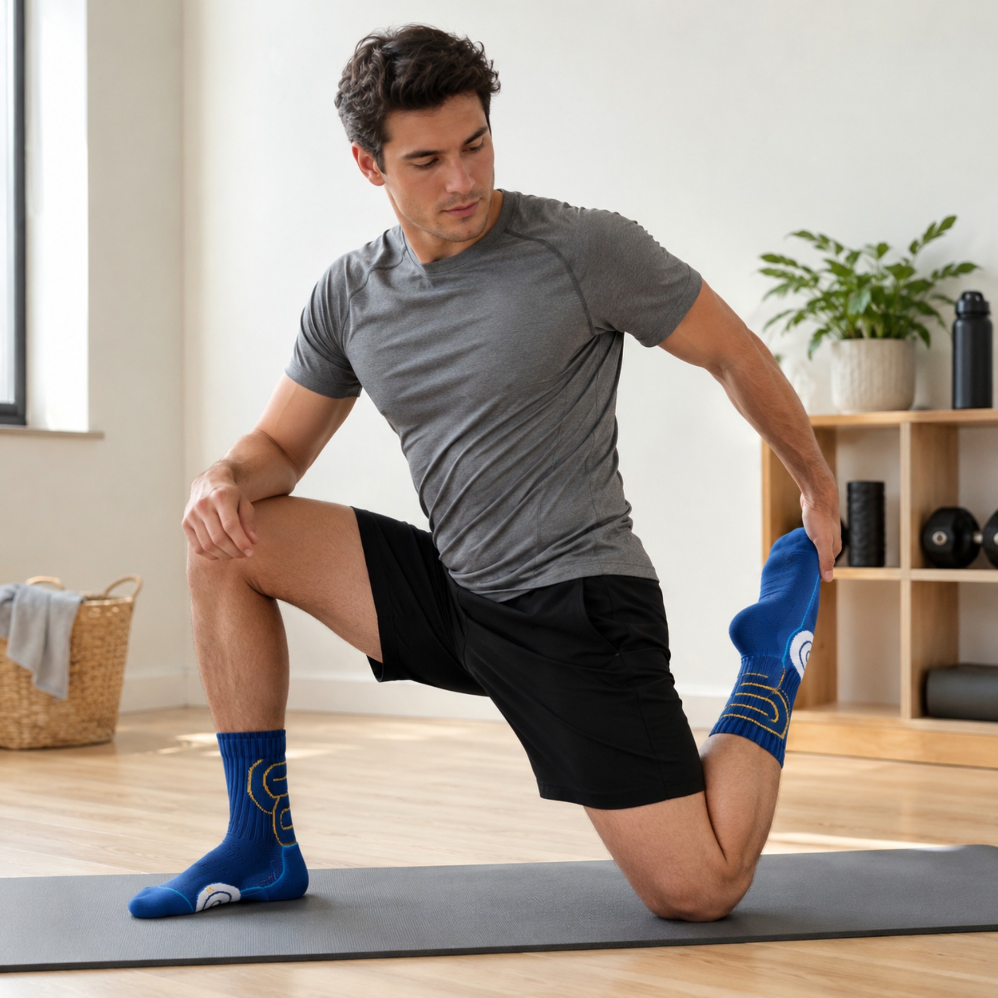 1/2 Pairs Men's Marathon Runni - Athletic Sock Cushion ulasan dan harga