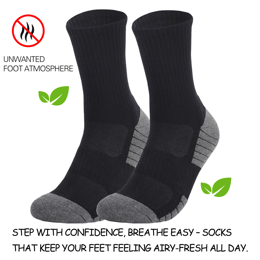 1/3/6 Pairs Thick Men Women Hi - Athletic Sock Cushion ulasan dan harga
