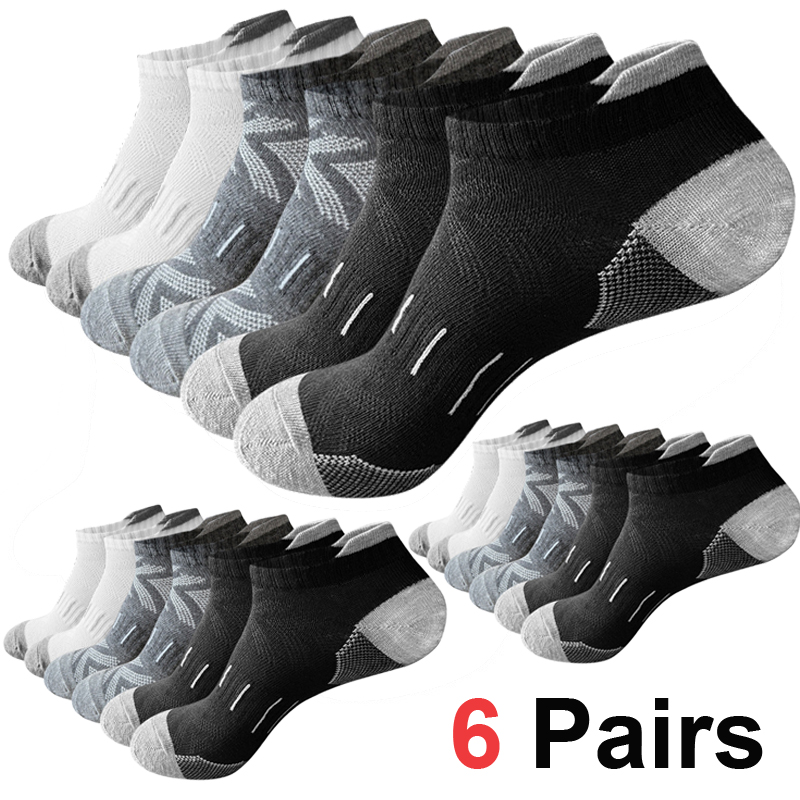6/12Pairs Men's Arrow Print An - Athletic Sock Cushion ulasan dan harga